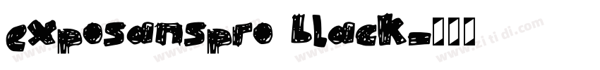 exposanspro black字体转换